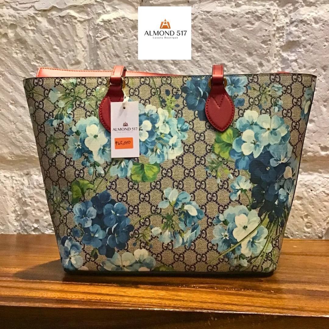 Gucci blooms tote blue online
