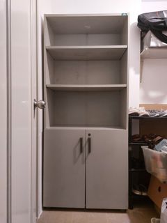 AUTHENTIC New York Brand Heat Resistant Grey Bookshelf with Cabinets