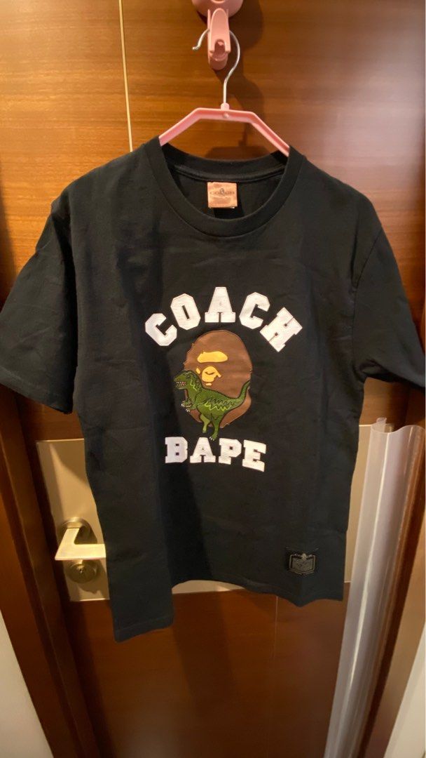 BAPE x COACH REXY TEE Black - M, 男裝, 上身及套裝, T-shirt、恤衫 