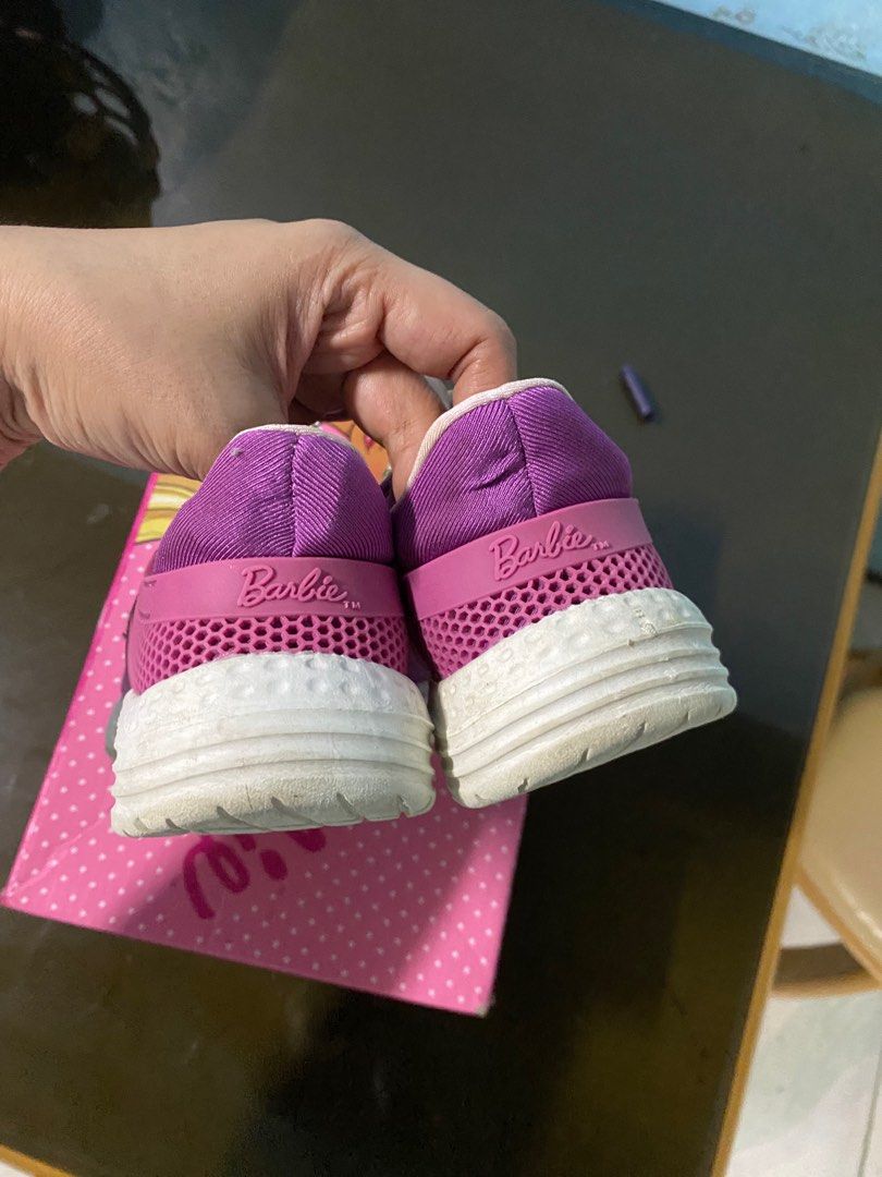 Barbie Allie shoes size 12 (Category: Babies & Kids Fashion) located in Binan City. Submitted by casseyshoppe (Listing ID 1281534751, Image 2). Description: Im selling barbie allie shoes size 12 or 19-20cm In purple color Need wash No heel drag In good condition Bought is 1399.75 at SM city sta. Rosa Payment first thru gcash Shipping via j&t or lalamove at buyer’s expense .