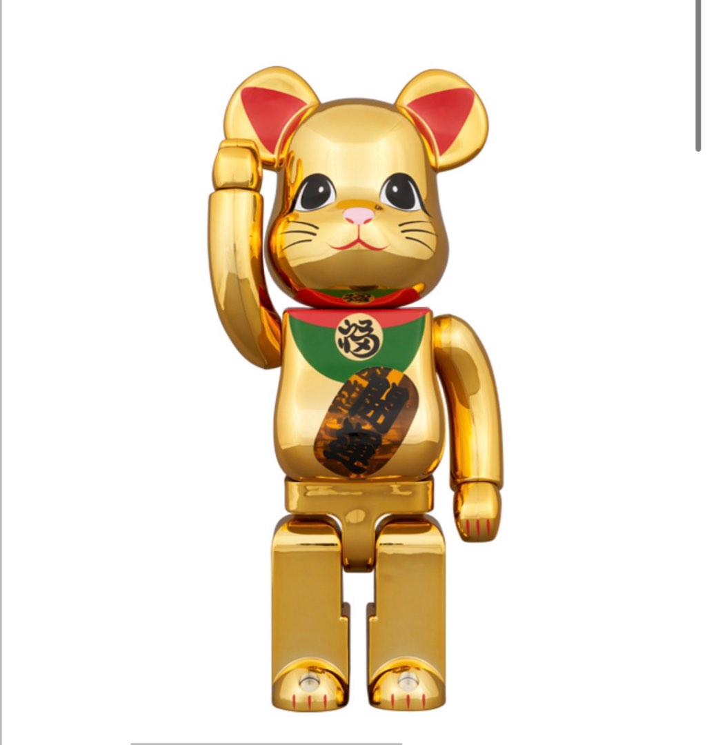 BE@RBRICK 招き猫開運金メッキ発光400％ 各位新年開個好運👍🏻, 興趣及