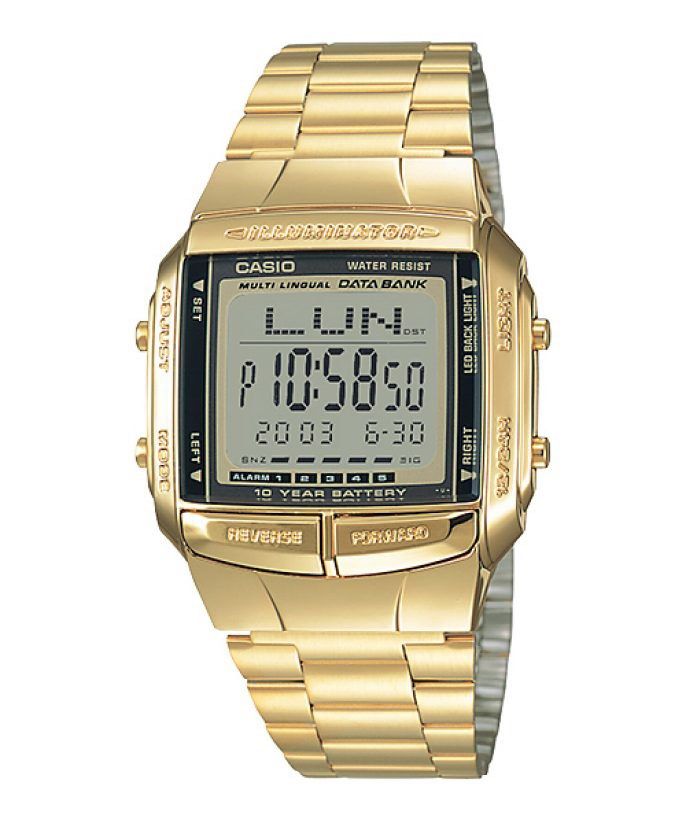 Casio gold tone digital watch online