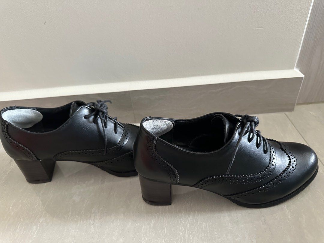 Genuine leather cheap oxfords