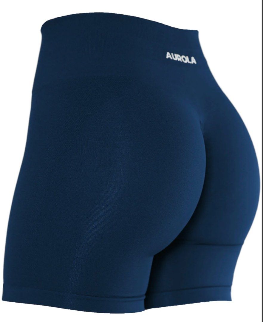 BNIP Aurola Seamless Intensify 4.5'' Shorts (Tuxedo Blue), Women's Fashion,  Activewear on Carousell