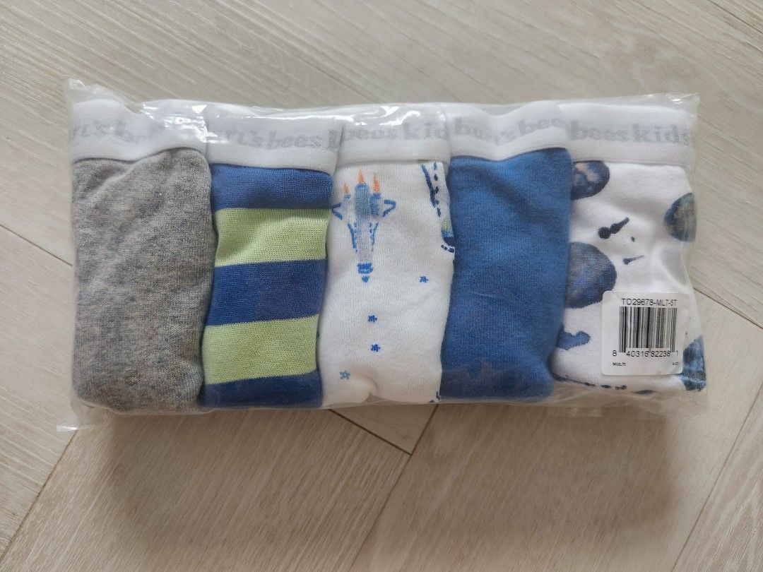 Brand new Burt's Bees Baby Toddler Boys' Underwear, Organic Cotton,  Tag-Free Comfort Briefs, Pack of 5, Babies & Kids, Babies & Kids Fashion on  Carousell