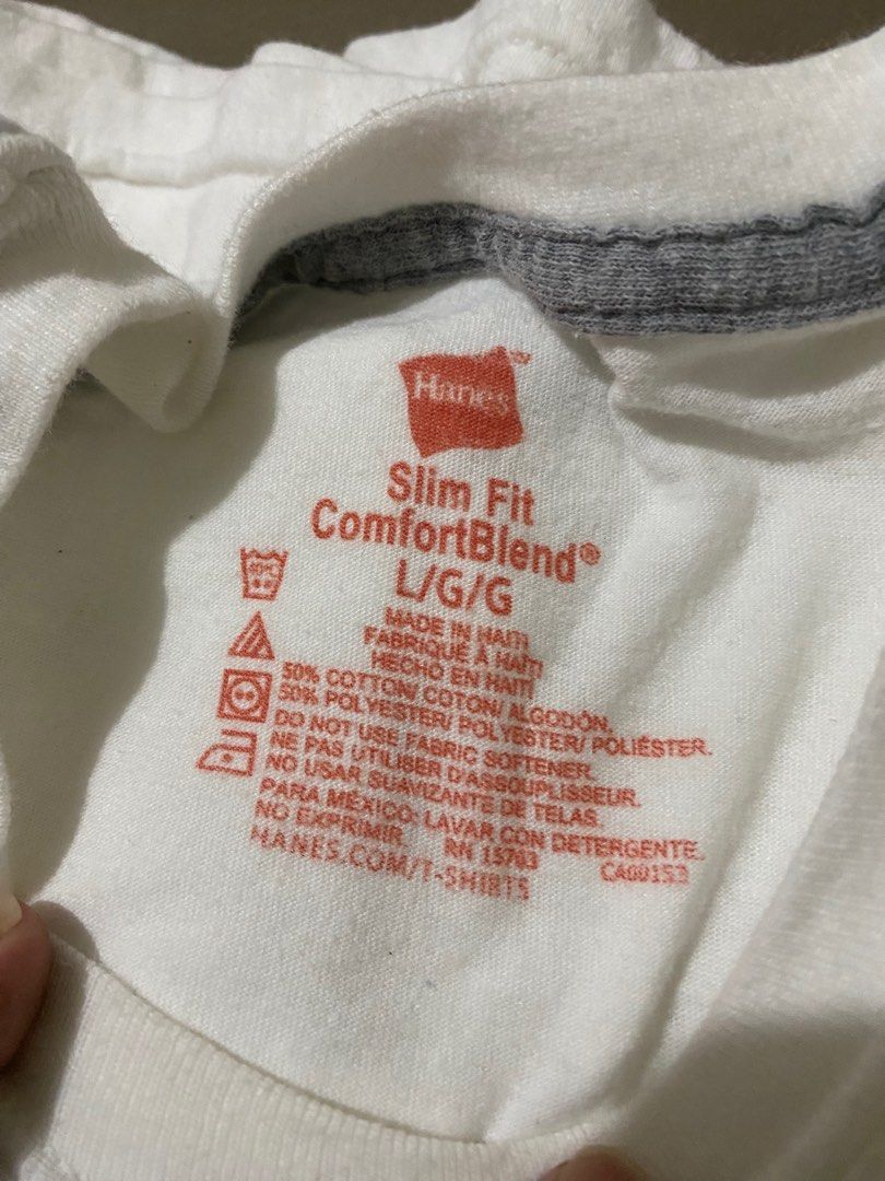 Hanes slim 2025 fit comfortblend