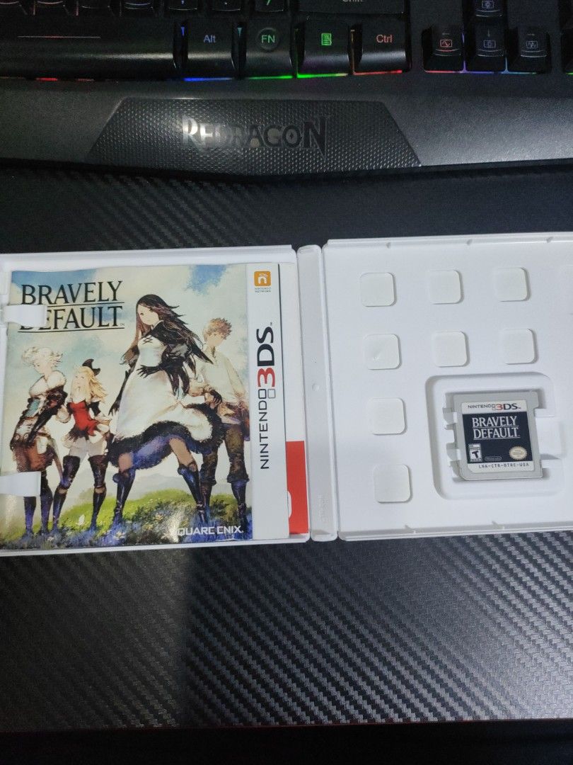 Bravely Default CIB (Category: Nintendo) located in Caloocan City. Submitted by lhanceallandalumay (Listing ID 1281457731, Image 2). Description: Bravely Default CIB Tested and working. Clean pins. DM me for more details..