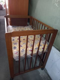 Brown crib
