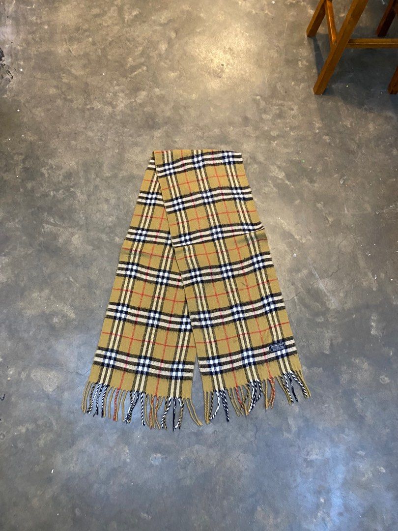Burberry scarf made sales in england