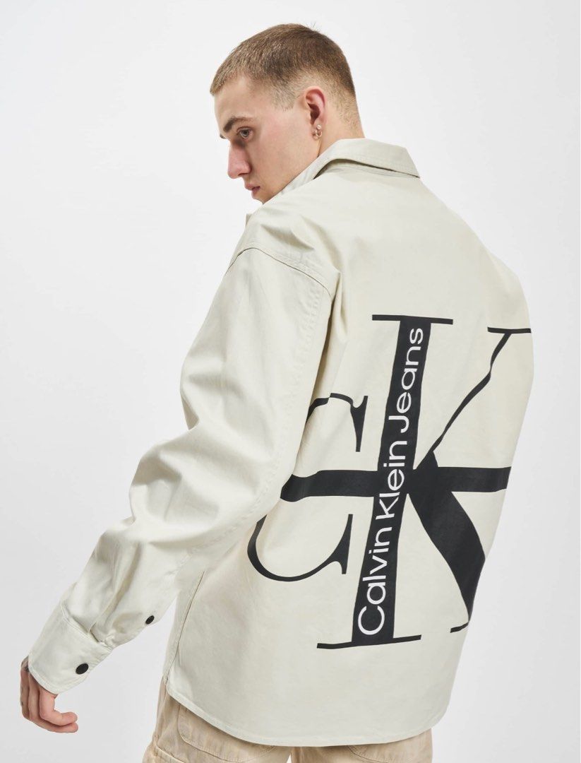 Calvin klein clearance striped jacket
