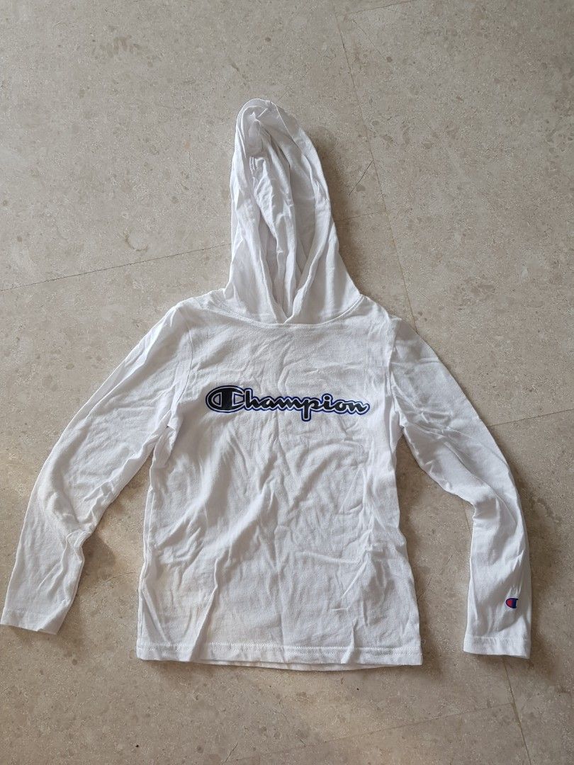 White hoodie champion clearance women's