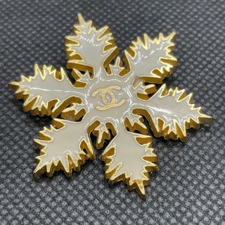 Chanel snowflake brooch
