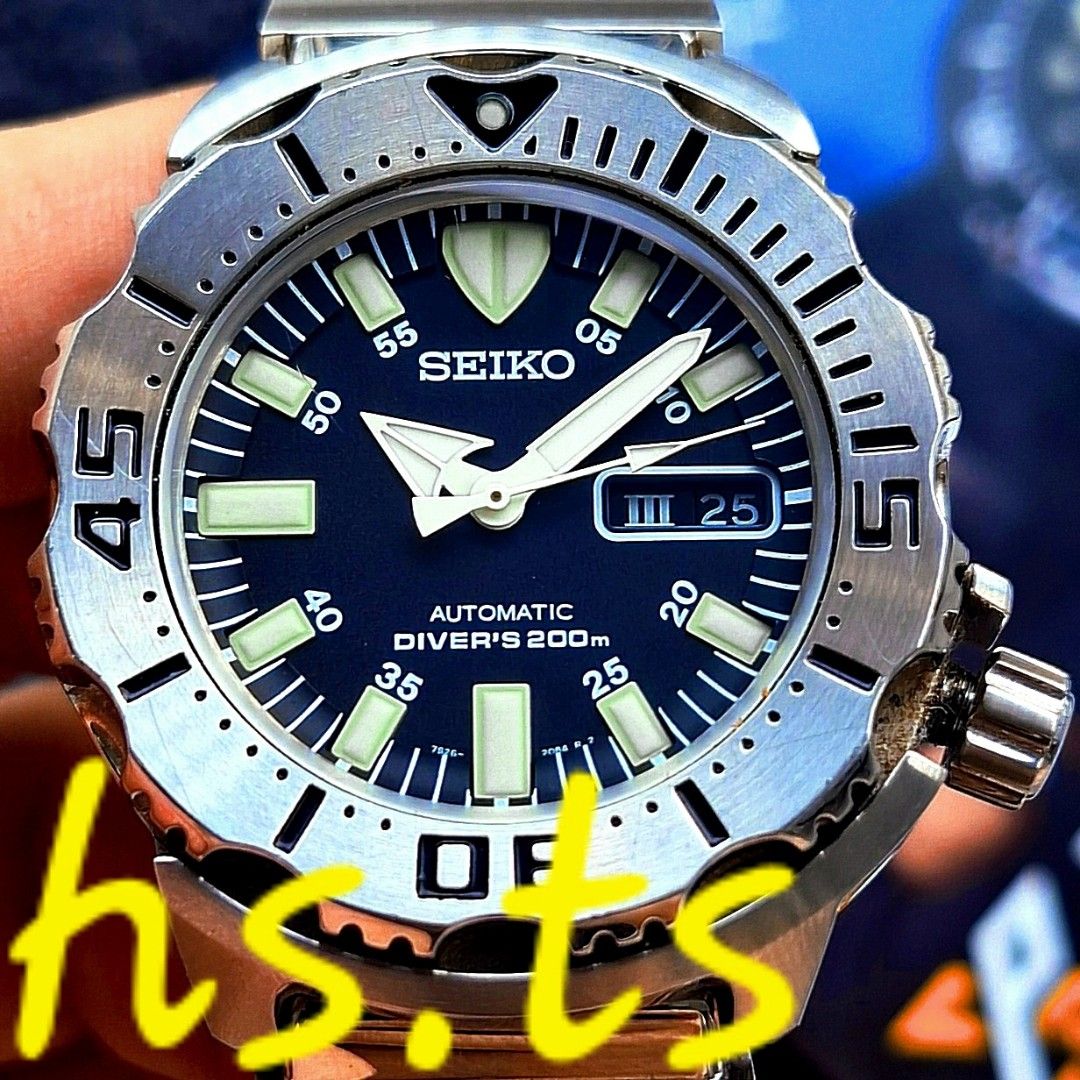 CHEAPEST Seiko Monster Steel Black Gen 1 Automatic Divers Watch SKX779K1 Discontinued