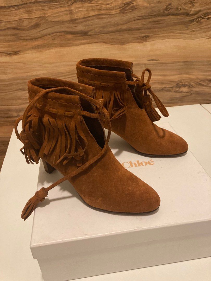 Chloe suede winter boots Women s Fashion Footwear Boots on