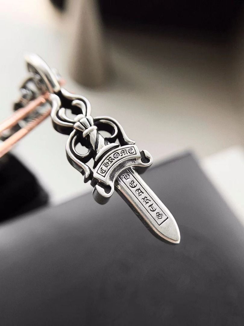 Chrome hearts Sword letter pendant necklace is handmade Women s