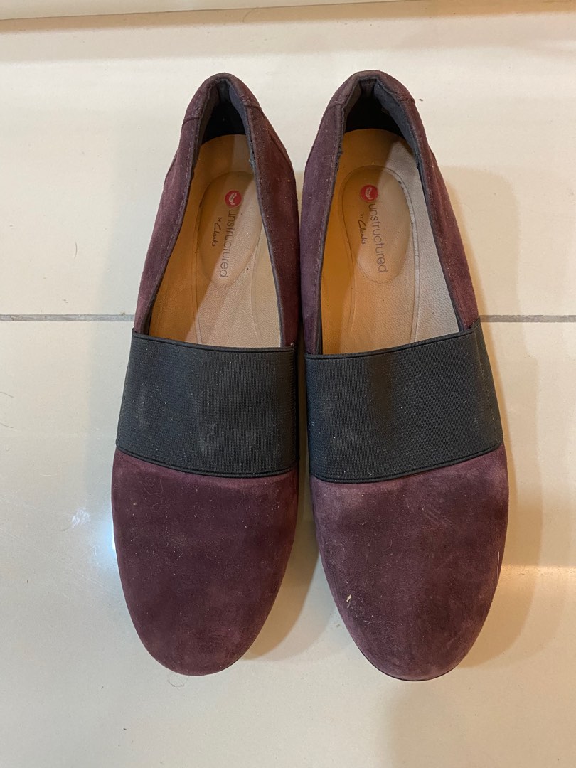 Clarks sales flats purple