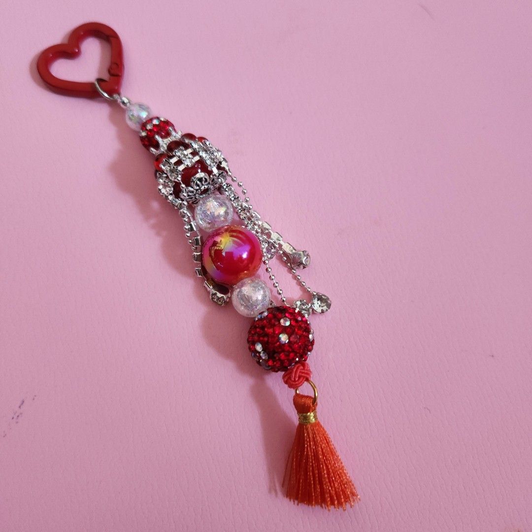 Red bag top charm