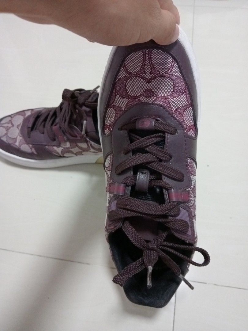 Purple on sale coach shoes