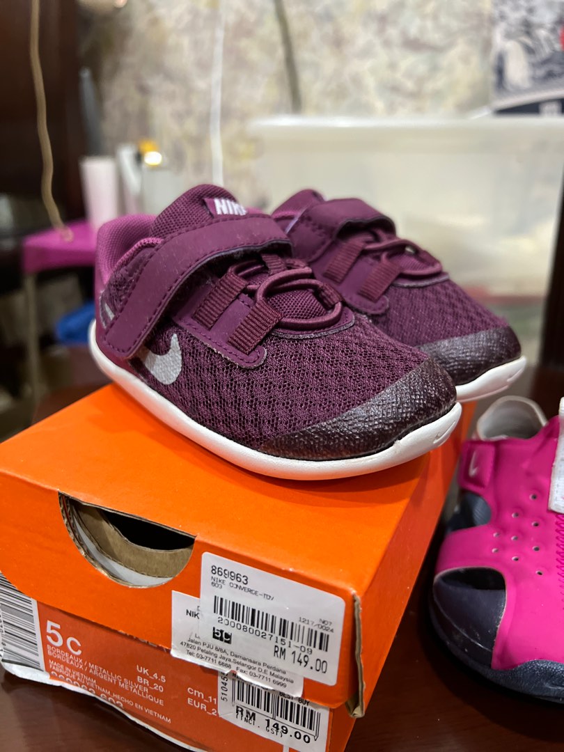 Combo Nike Baby Shoes 5C 11cm Sunray Protect 2 Sandals 4C 10cm
