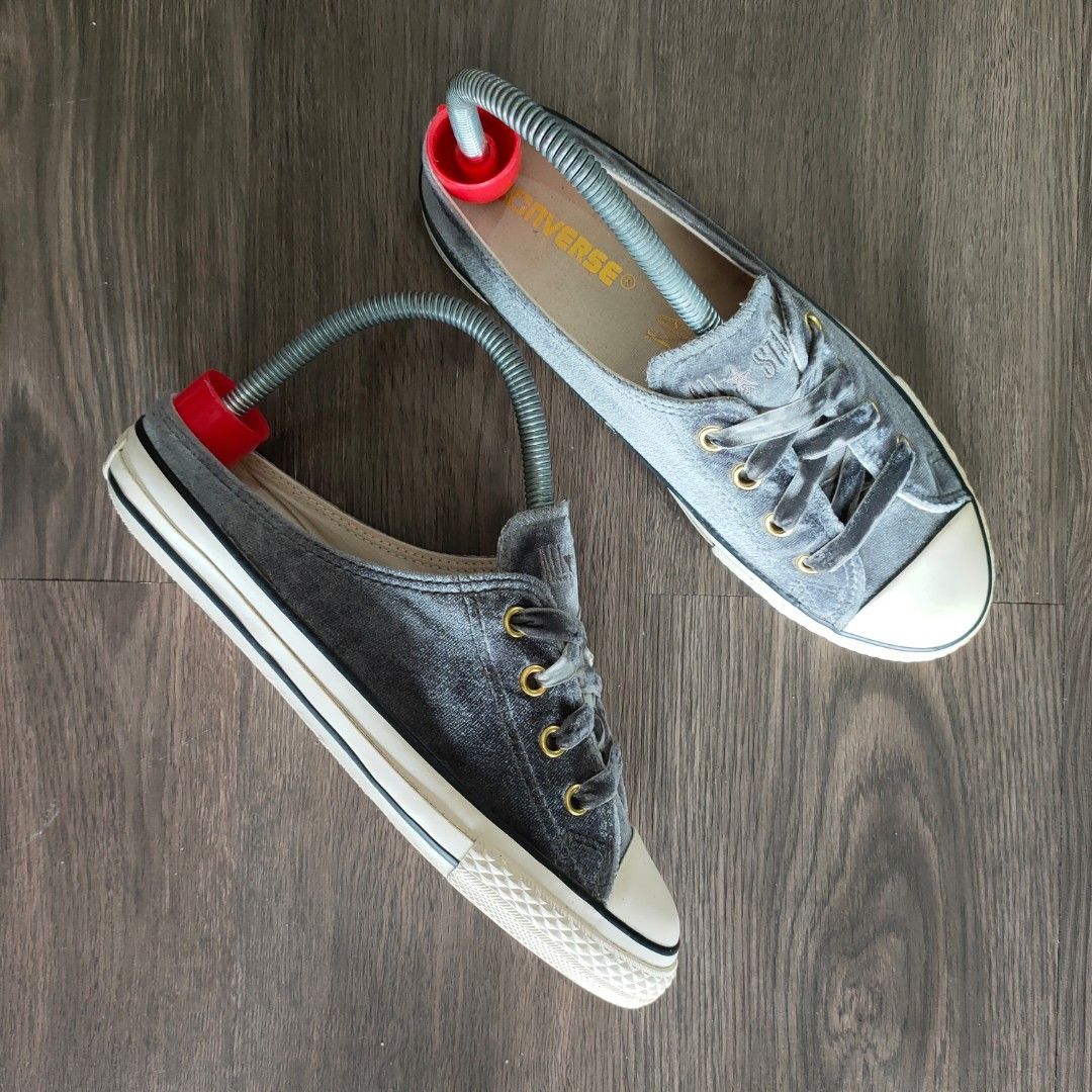 Converse All Star S Velvet Mule OX Grey 5UK 24CM