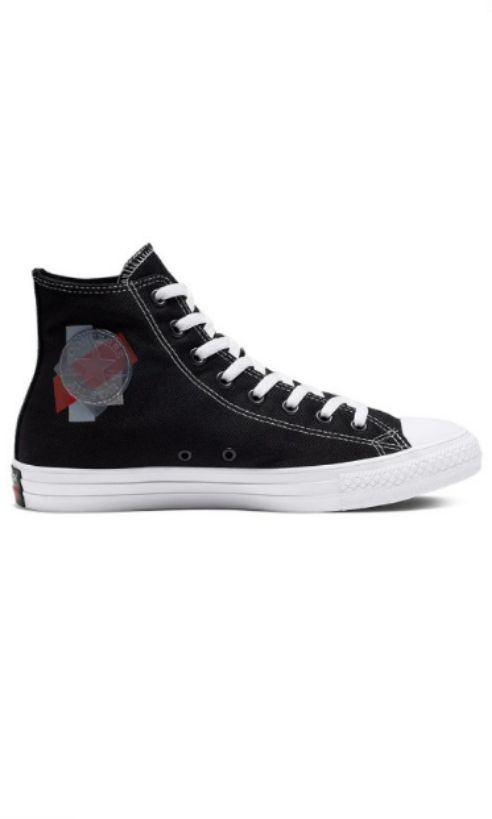 Red white and black converse shop