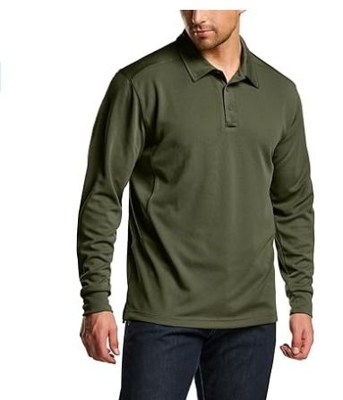  CQR Men's Polo Shirt, Long and Short Sleeve Tactical