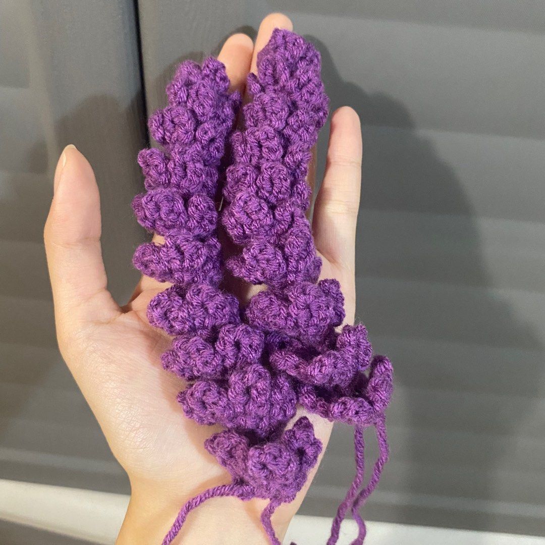 Crochet Lavender Head (Category: Handmade Craft) located in Quezon City. Submitted by madewithmeraki.ph (Listing ID 1281512390, Image 1). Description: 💜 60 pesos per piece - below 10 orders 💜 50 pesos per piece - minimum 10 orders 💜 40 pesos per piece - minimum 20 orders 💜 Other colors are available 💜 Commissions are open Loc: Project 3, QC.