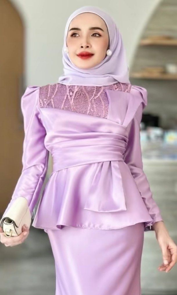 Dania peplum dress Lilac
