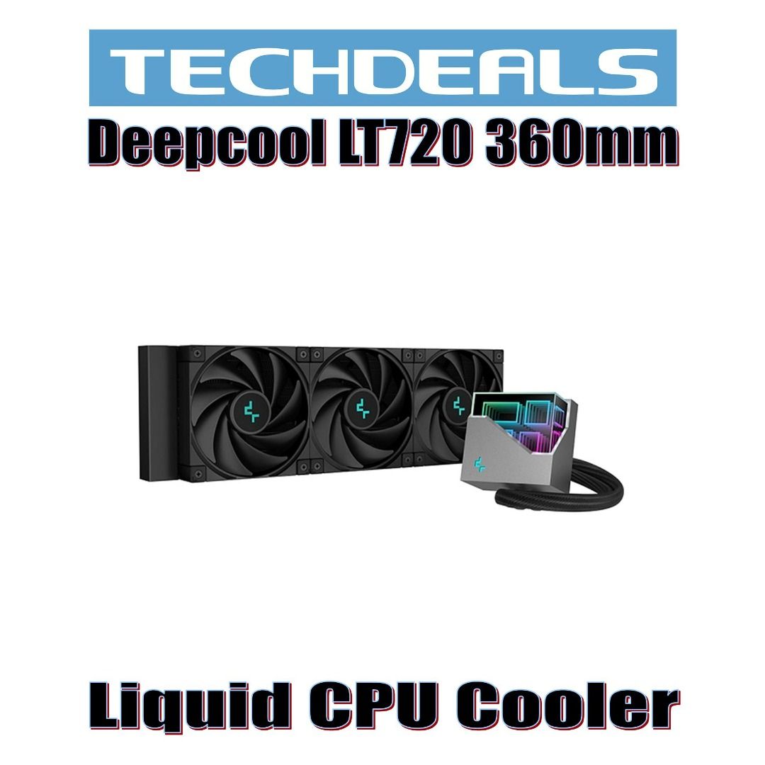 Deepcool LT720 360mm Liquid CPU Cooler - White –