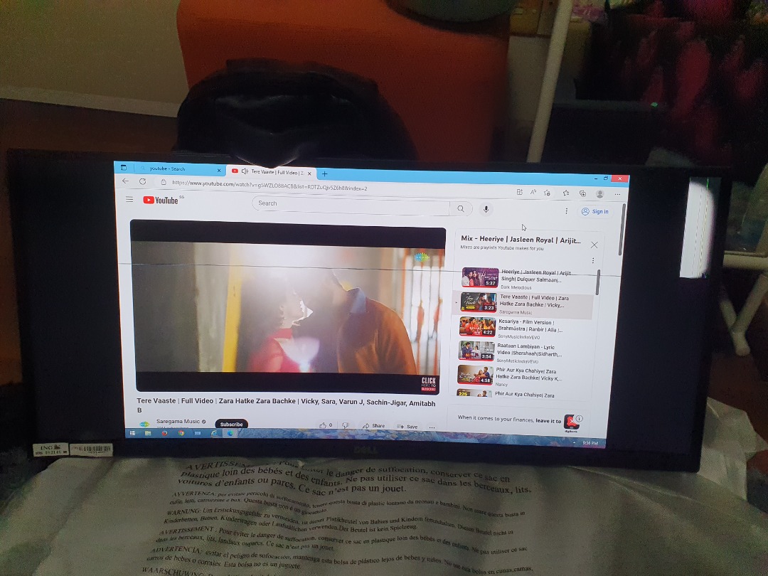Dell 32 Inch Wide Monitor screen without stand - Screen slightly ...