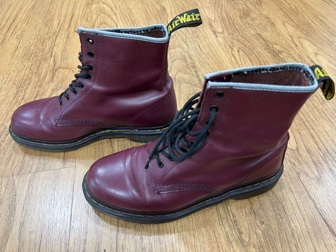 Cherry red sales ankle boots
