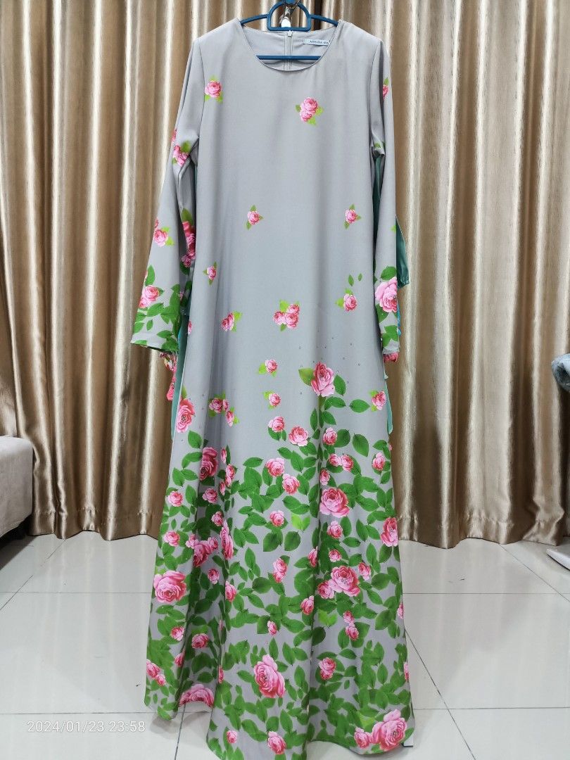 Pola dress muslimah discount
