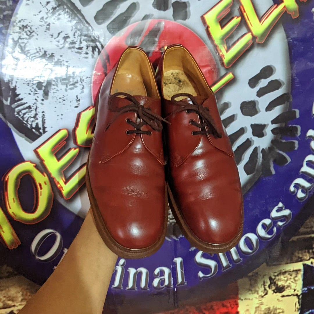 Dr.Martens 1461 Vintage 70 s Steed Oxblood Fesyen Pria Sepatu