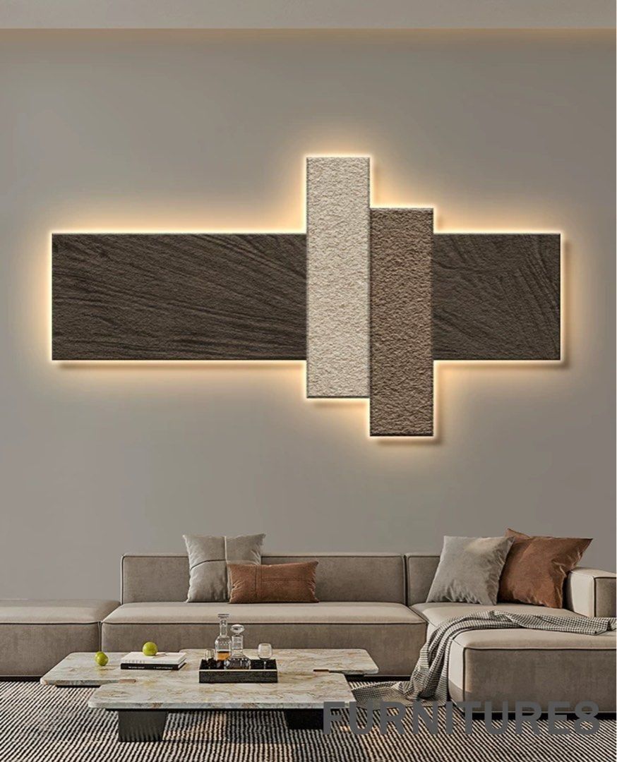 Modern led wall art deals