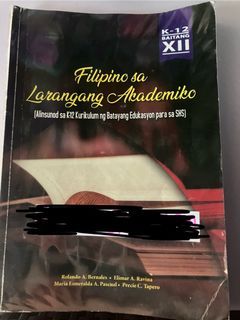 Filipino sa Larangang Akademiko | UST-SHS Books