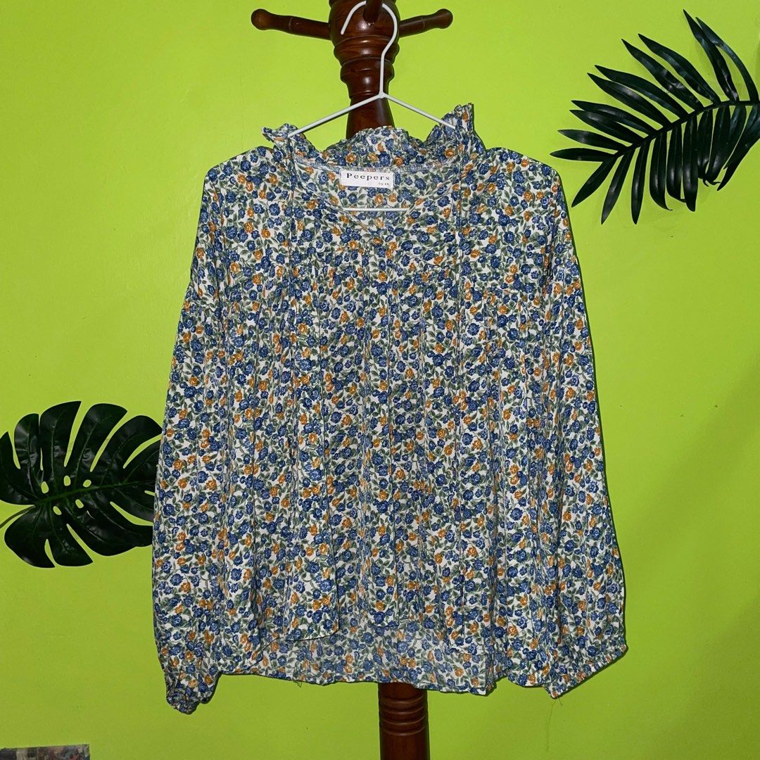 FLORAL BLOUSES, Women's Fashion, Tops, Blouses on Carousell