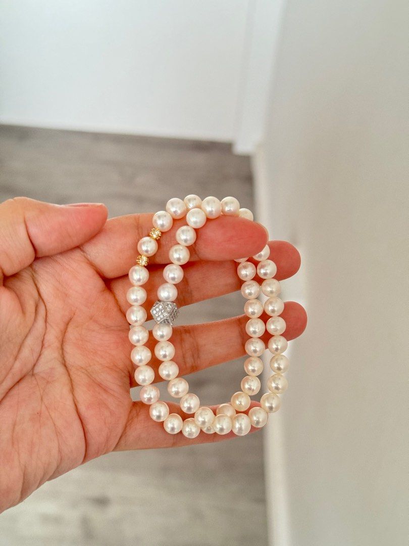 White pearl bracelet paparazzi online