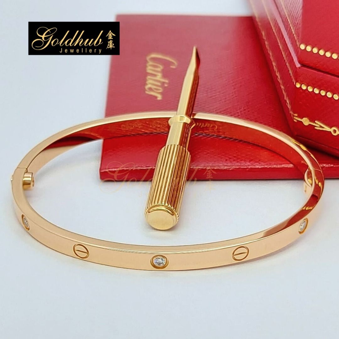 Full Set Size 15 Pre loved Cartier Love Bracelet Small Model SM