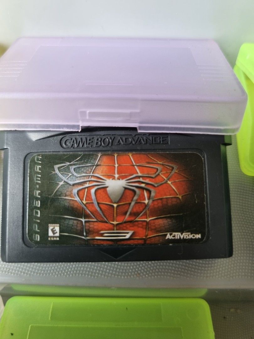 Gameboy advance catridges (Category: Nintendo) located in Banaybanay. Submitted by rbjuvyreyn18879 (Listing ID 1281526573, Image 2). Description: seven pieces of assorted games catridges for gameboy advance..all in good condition..imported from u.s.a.. these are the folloeing games.1.mario kart super circuit. 2.donkey kong country 2.. 3. Street fighter turbo revival II..4. Spiderman 3..5. Super Mario bros. 3..6.Star Wars the new droid army. 7. Fi