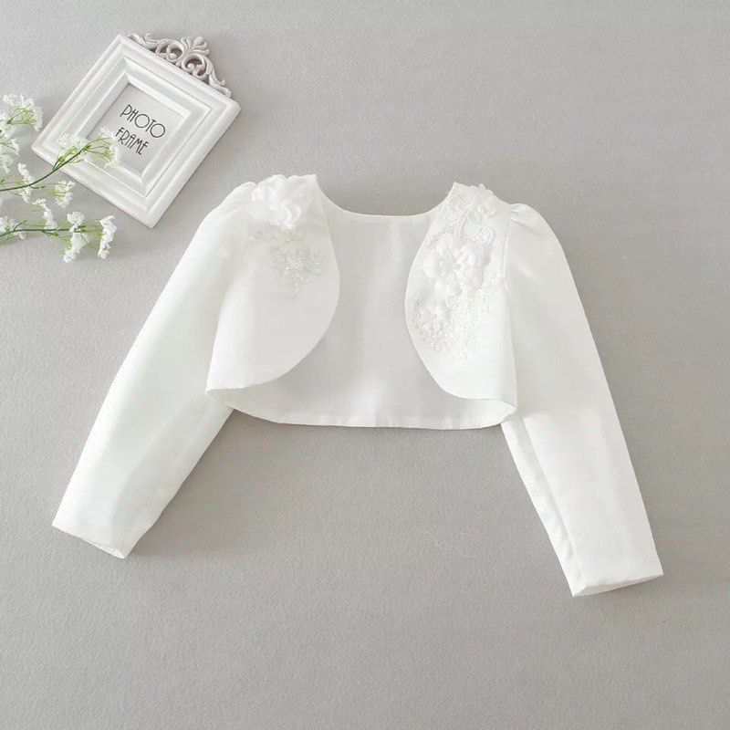 Girls satin top bolero