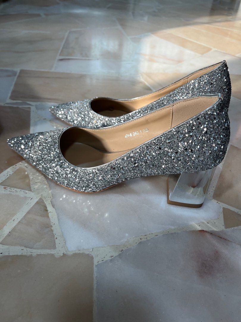Glitter 2024 wedding heels