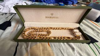 gold necklace monacco 22k and bracelet 21k