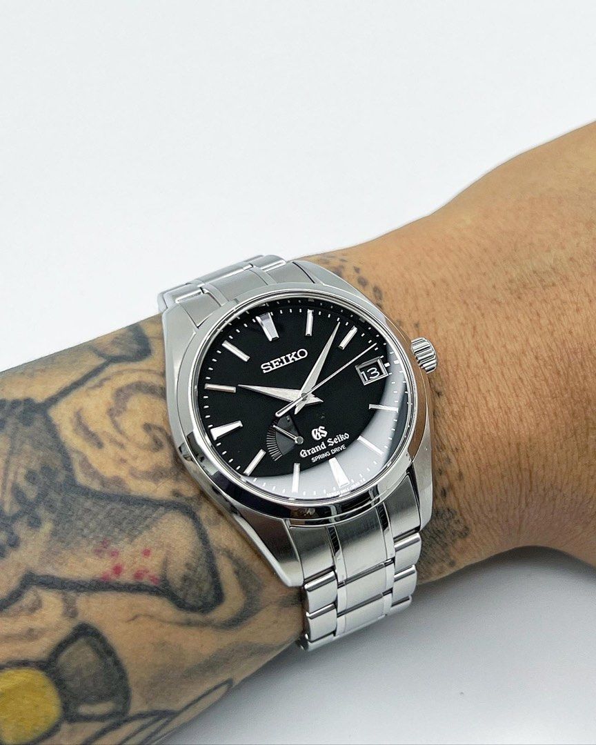Grand Seiko SBGA003 Spring Drive Black Dial 41mm Men s Fashion