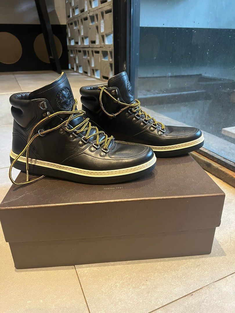 Sepatu boots gucci hot sale
