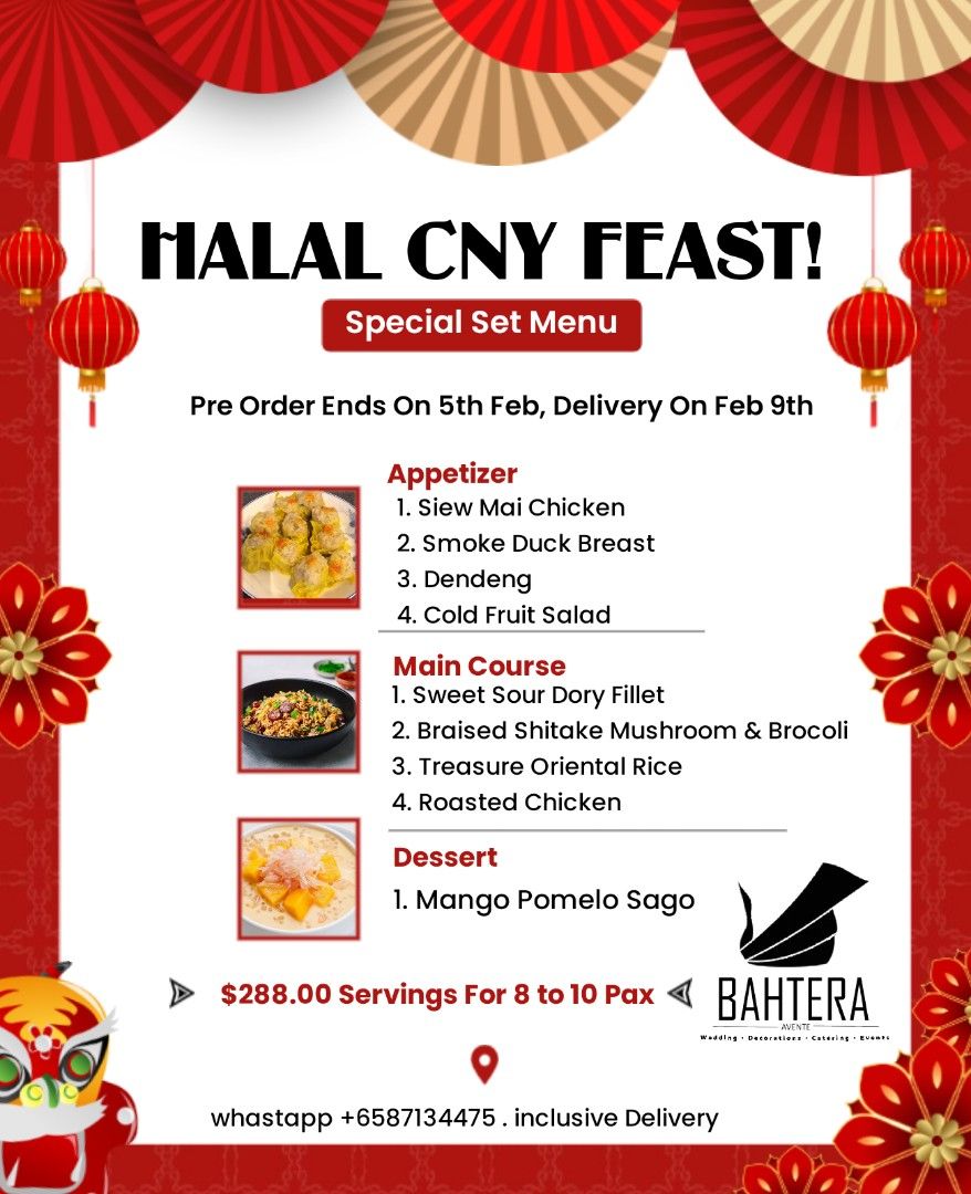 Halal CNY FEAST 2024, Food & Drinks, Local Eats on Carousell