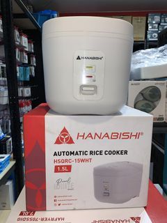 Hanabishi Square Rice Cooker HSQRC-15WHT