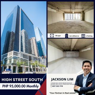High Street South Corporate Plaza | 95 sqm Bare Commercial Office Space for rent in BGC!