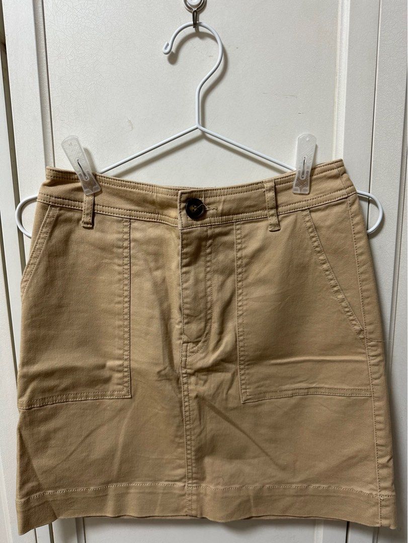 Tan skirt h&m shop