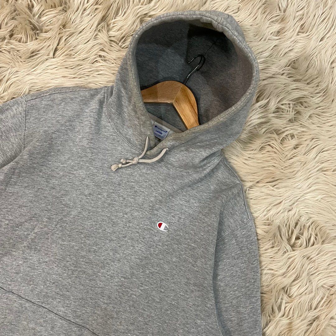 Champion sweater store grey mens fashion