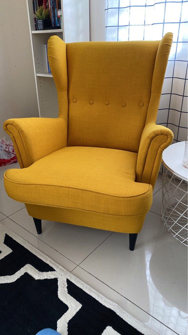 Mustard hot sale armchair ikea
